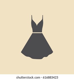 black dress on a hanger