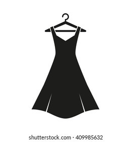 black dress on hanger icon object picture drawing image graphic art jpg jpeg eps