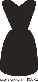 black dress, vector illustration