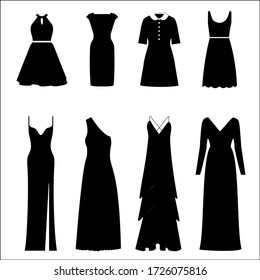 clip art black dress