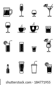 Black drinks icon