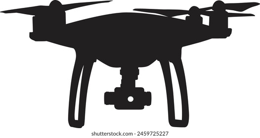 Black drone design vector art