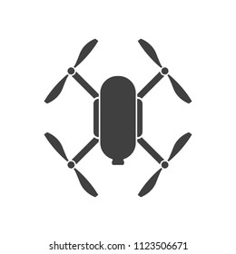 black drone on white background vector art