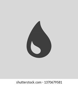 Black drop icon