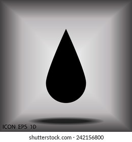 black drop icon