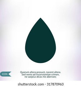 black drop icon