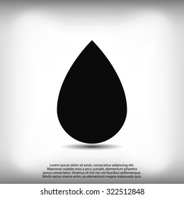 black drop icon