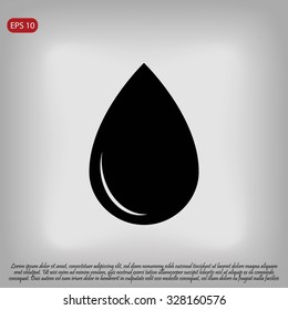 black drop icon