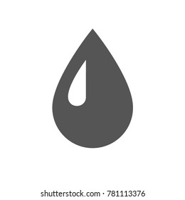 Black drop icon
