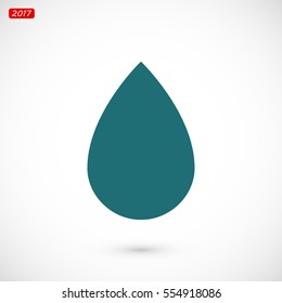 black drop icon, vector best flat icon, EPS