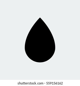 black drop icon, vector best flat icon, EPS