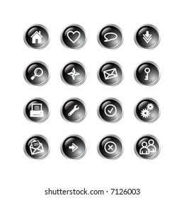 black drop web icons