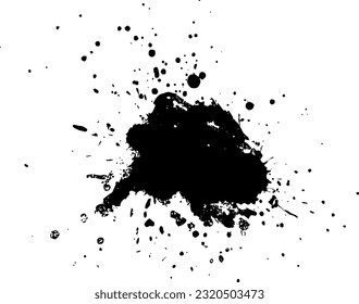 fondo abstracto de color de la tinta de salpicadura de color negro