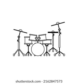 black drum vector design, perfect for icons, logos, mascots, etc