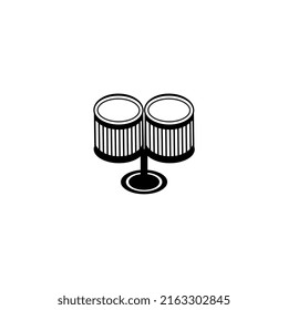 black drum vector design, perfect for icons, logos, mascots, etc
