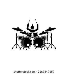 black drum vector design, perfect for icons, logos, mascots, etc