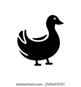Black duck icon eps 10