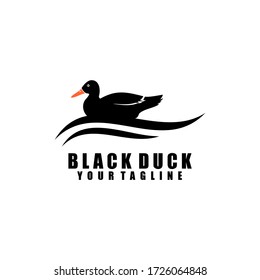 black duck vector logo design