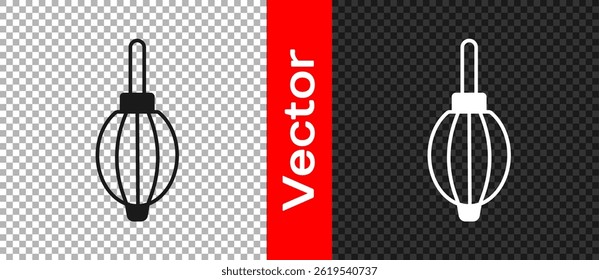 Black Dust blower icon isolated on transparent background. Air duster. Lens cleaner. Camera sensor cleaning.  Vector