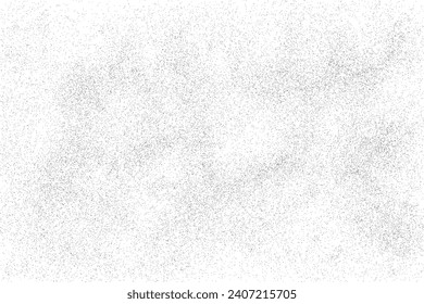 Black dust with detailed particles. Distressed grainy texture. Falling powder on white background. Vector illustration.