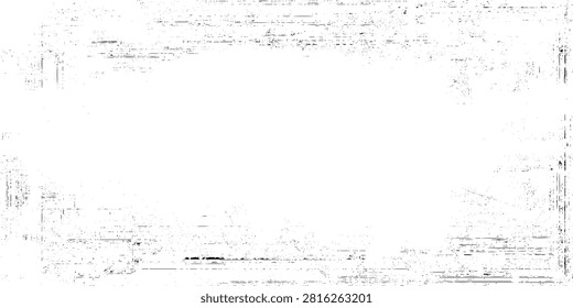 Black dust Ink splatter texture border style grunge or black grunge texture overlay vintage and distressed scratched effect