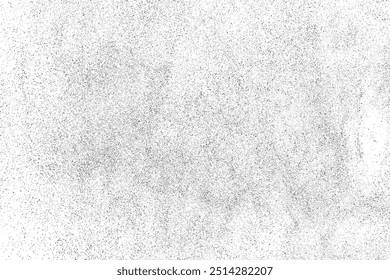 Black dust texture vector on white background, abstract grain and noise surface, subtle grunge pattern, minimal monochrome overlay for design, print, poster, banner and branding use