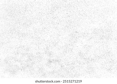 Textura negra afligida. Textura granulada oscura sobre fondo blanco. Superposición de polvo texturizado. Partículas de ruido de grano. Efecto blanco oxidado. Elementos de diseño Grunge. Ilustración vectorial, EPS 10.	