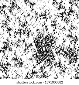 Black dusty scratchy texture. Abstract grainy background, old painted wall. Grunge retro texture pattern. For poster, banner, urban design. Weird abstract background, abstract pattern design artwork