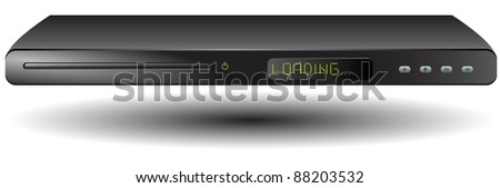 Black dvd player