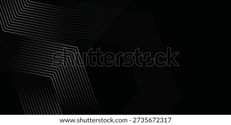Black dynamic arrow line background. Elegant dark linear abstract wallpaper. Luxury stripe gradient texture. Grey direction lines backdrop for flyer, banner, poster, cover,