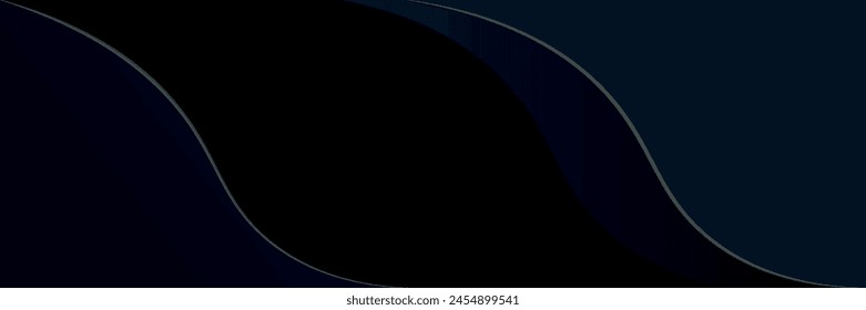 Black dynamic curve background with space for presentation	