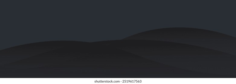 Black dynamic curve background with space for presentation