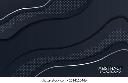 Black dynamic textured abstract background