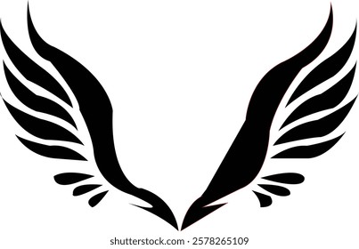 Black eagle Baird logo Design