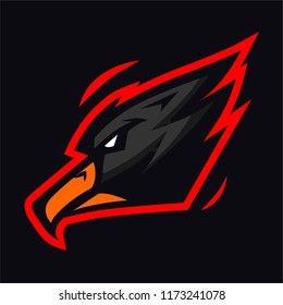 Black eagle esport logo template