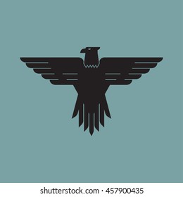 black eagle logo design