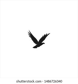 Black Eagle logo design silhouette