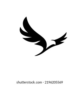 black eagle tattoo logo vector