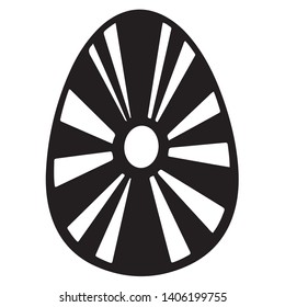 Black Easter Egg decoration for T-shirt
