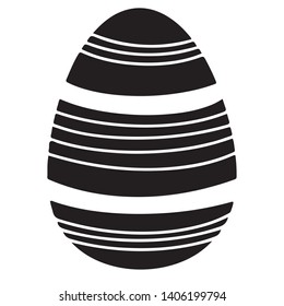 Black Easter Egg decoration for T-shirt