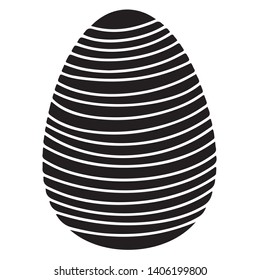 Black Easter Egg decoration for T-shirt