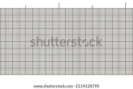 Black ecg paper seamless background for heart beat rate recording. Digital ekg diagram hospital blank. Millimeter graph vector grid. Geometric pattern for medicine, science line scale measurement