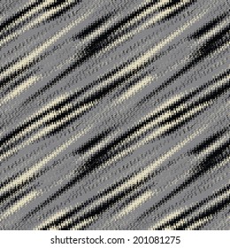Black, Ecru and Gray Mottled Textured Pattern