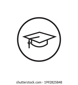 Black education icon for highlight design