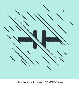 Icono de esquema de circuito eléctrico negro aislado en fondo verde. Tarjeta de circuitos. El estilo de Glitch. Ilustración vectorial