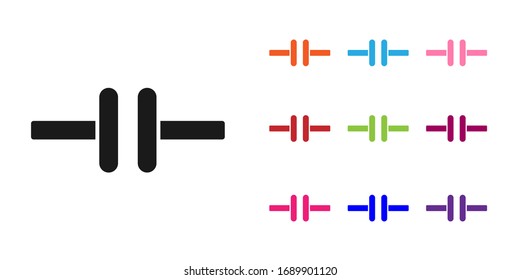 Icono de esquema de circuito eléctrico negro aislado en fondo blanco. Tarjeta de circuitos. Establecer iconos coloridos. Ilustración vectorial