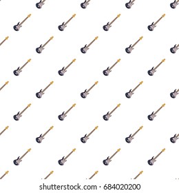 Black electric guitar pattern