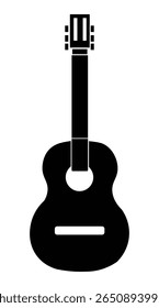 Black Electric Guitar ,Vector guitar illustration 