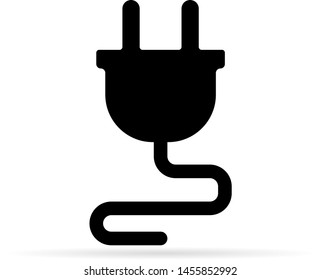 black electric icon, vector illustration