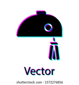 Black Electric mixer icon isolated on white background. Kitchen blender.  Vector Illustration